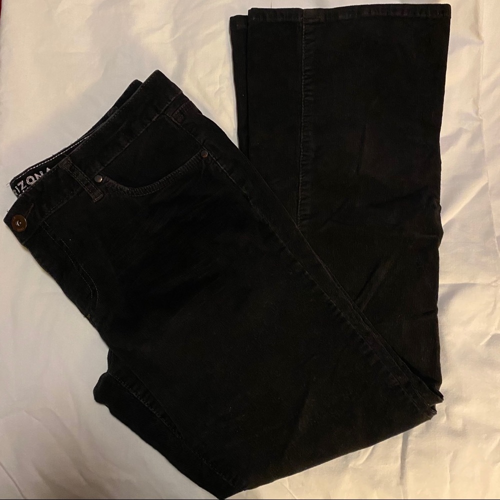 black corduroy pants